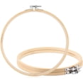 thumbnail image 1 of NOGIS Embroidey Hoops Set 3 Pieces 8 Inch Round Embroidery Hoops Bamboo Circle Cross Stitch Hoop for Embroidery and Art Craft Sewing, 1 of 7