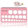 thumbnail image 1 of NOGIS Flange Measurement Tool, Flange Size Measure for Nipples, Nipple Ruler, Nipple Measuring Ruler for Flange Size, Breast Pump Sizing Tool. Breast Flange Measuring Tool (Pink), 1 of 6