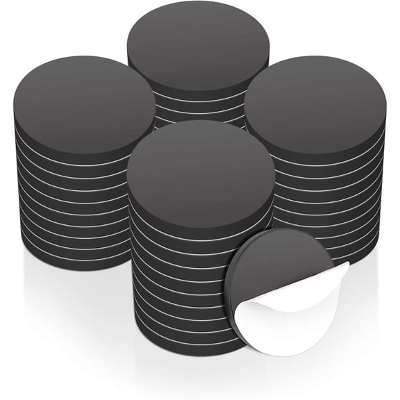 NOGIS Flexible Magnetic Dot with Self Adhesive, 50 PCS Round Small Magnetic Stickers with Adhesive Backing Peel & Paste Magnets Stickers for Crafts, Office, DIY Projects, 50 Pack 20x2mm