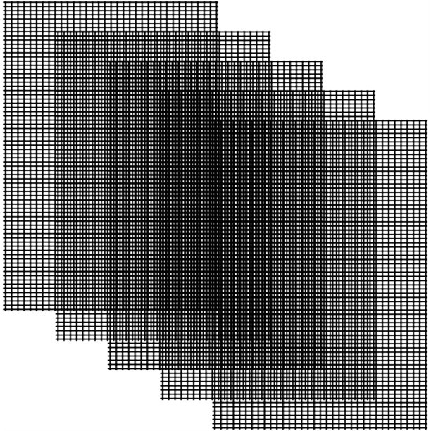 NOGIS Flower Pot Hole Mesh Pad, 5PCS 11.8"x7.9" Bonsai Pot Bottom Grid