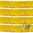 thumbnail image 1 of NOGIS Gold Christmas Decorations Parade Float Decorations for Trailer 4 Pack 9.8FT Gold Fringe Decorations Tinsel Garland Table Skirt Streamers Party Decorations Backdrop Parties Birthday Decor, 1 of 7