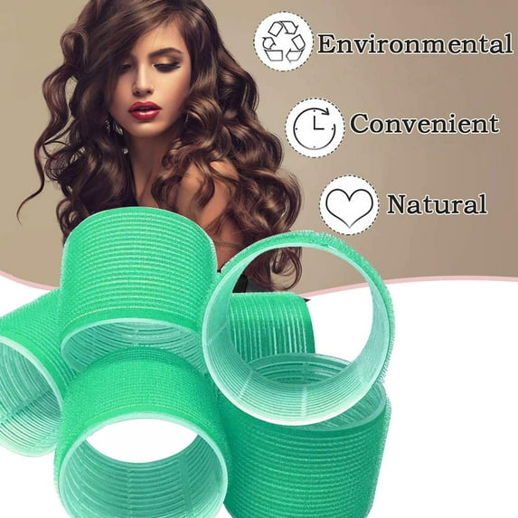 NOGIS Hair Tools - Random Color Cling Hair Rollers, 30 mm, 12 units