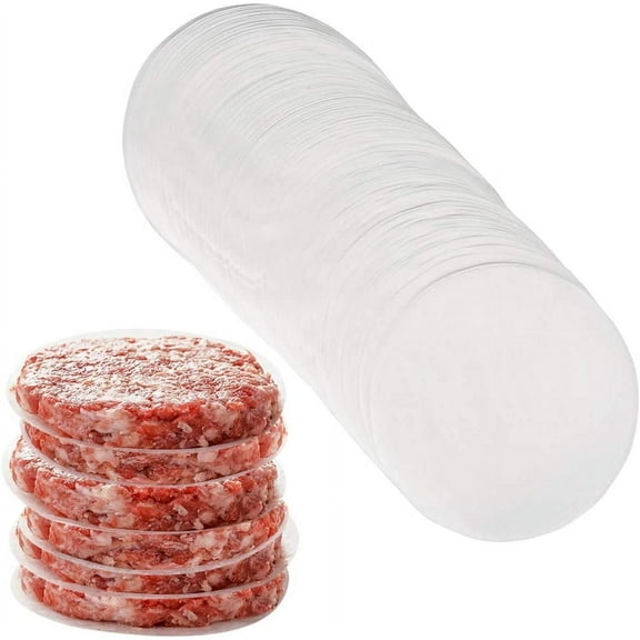 NOGIS Hamburger Patty Paper Round 4.5 Inch, Set of 500, Non Stick Patty Paper Sheets for Burger Press, Patty Serperate and Cake Baking