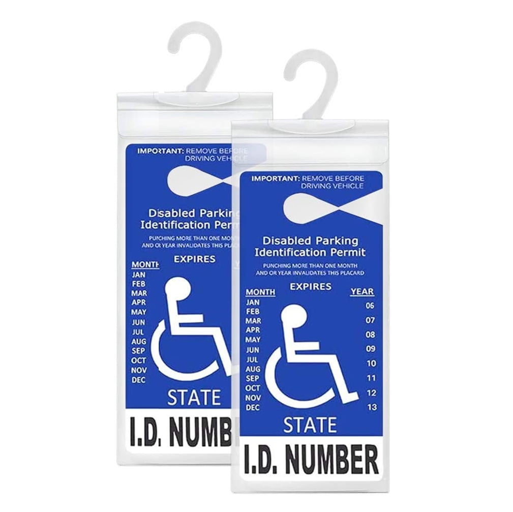 NOGIS Handicap Placard Holder for Auto, 10.6" x 5", Ultra Transparent Disabled Parking Placard