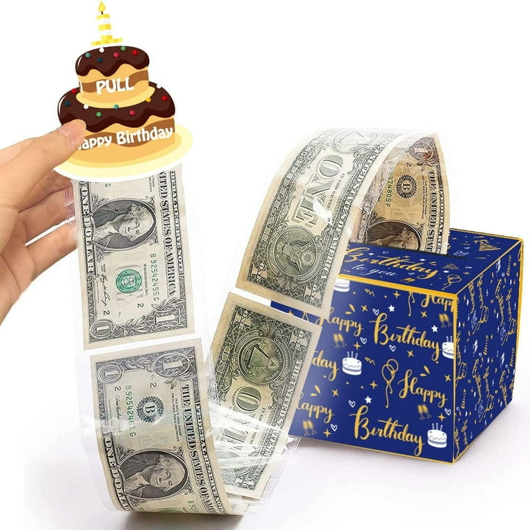 Happy Birthday Currency Enclosure - Blues Happy Birthday Currency Enclosure - Blues