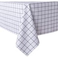 thumbnail image 1 of NOGIS Heavy Duty Vinyl Table Cloth Plastic Tablecloths for Kitchen Dining Table Wipeable Plastic Waterproof Tablecloth for Rectangle Table (54'' x 35', White Plaid), 1 of 7