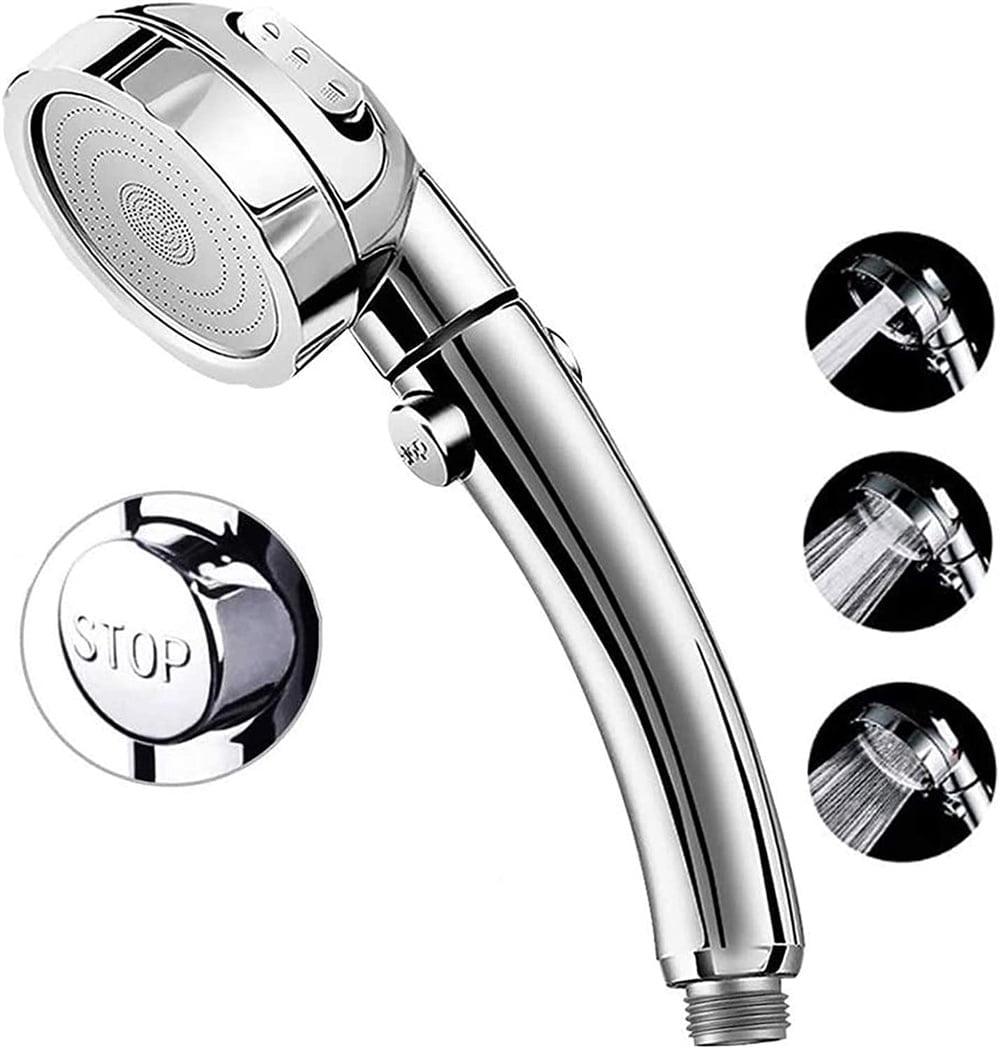 NOGIS High Pressure Shower Head, 3Settings Handheld Showerhead with ON