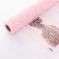 thumbnail image 1 of NOGIS Jacquard Net Mesh Openwork Floral Wrapping Paper 1 Roll Florist Supplies Flower Bouquet Wrapping Paper Floral Supplies for Fresh Flowers, 177" L x 19.7" W (Pink), 1 of 7
