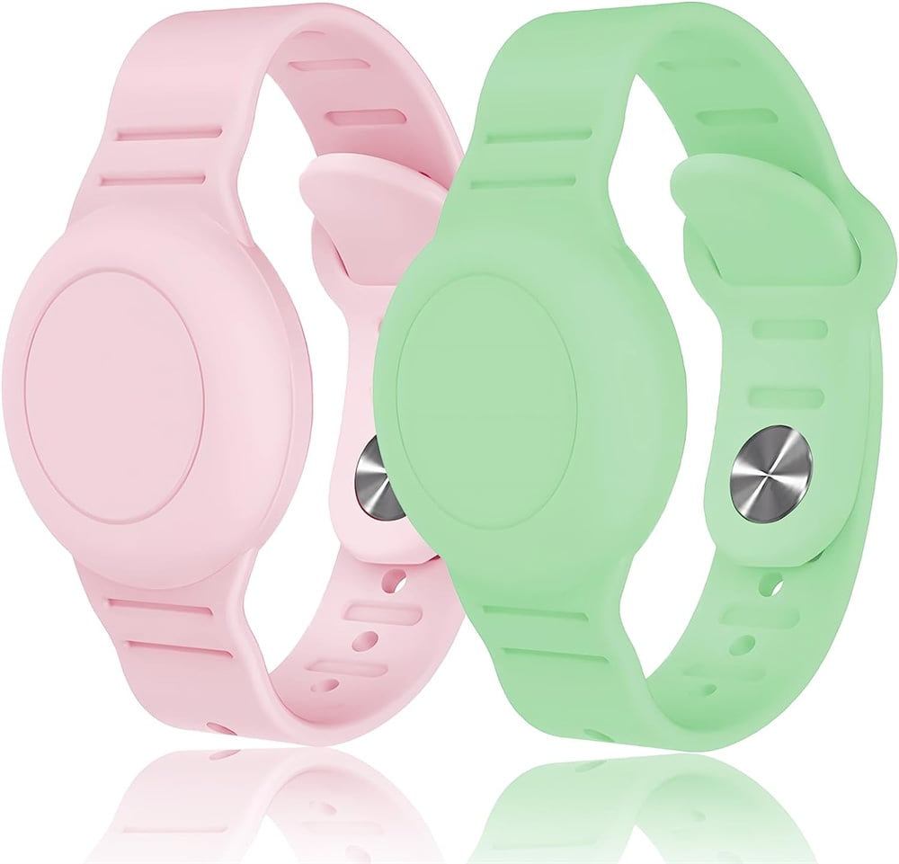 Haobuy 2pcs Airtag Bracelet for Kids Waterproof, Silicone
