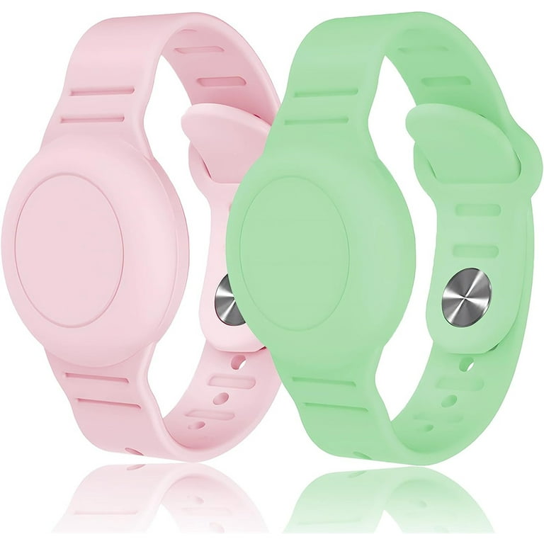 on for Apple AirTag Strap Case Protector Silicone Bands Bracelet