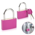 thumbnail image 1 of NOGIS Luggage Lock with Keys 2Pcs Padlock Large Suitcase Lock Luggage Locks Padlocks for Suitcase Backpack Gym Locker Jewelry Box Padlock (42mm, Pink), 1 of 7