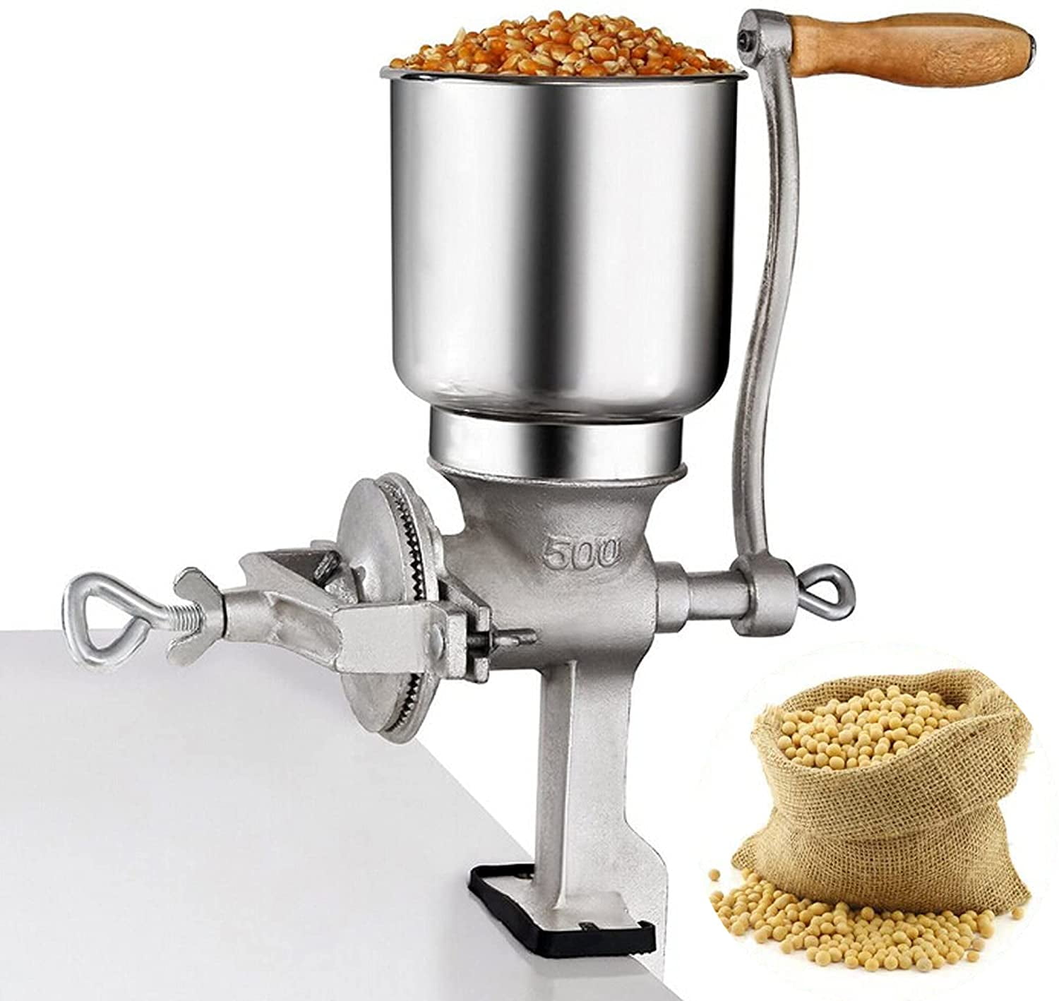  GRASARY Manual Nut Grinder Ergonomic Long Handle Nut