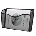 thumbnail image 1 of NOGIS Mesh Wall Mount File Organizer Holder for Home and Office, Single Pocket Hanging File Holder for Folders, Documents, Letters, and Magazines, Black 1 Pack, 1 of 6