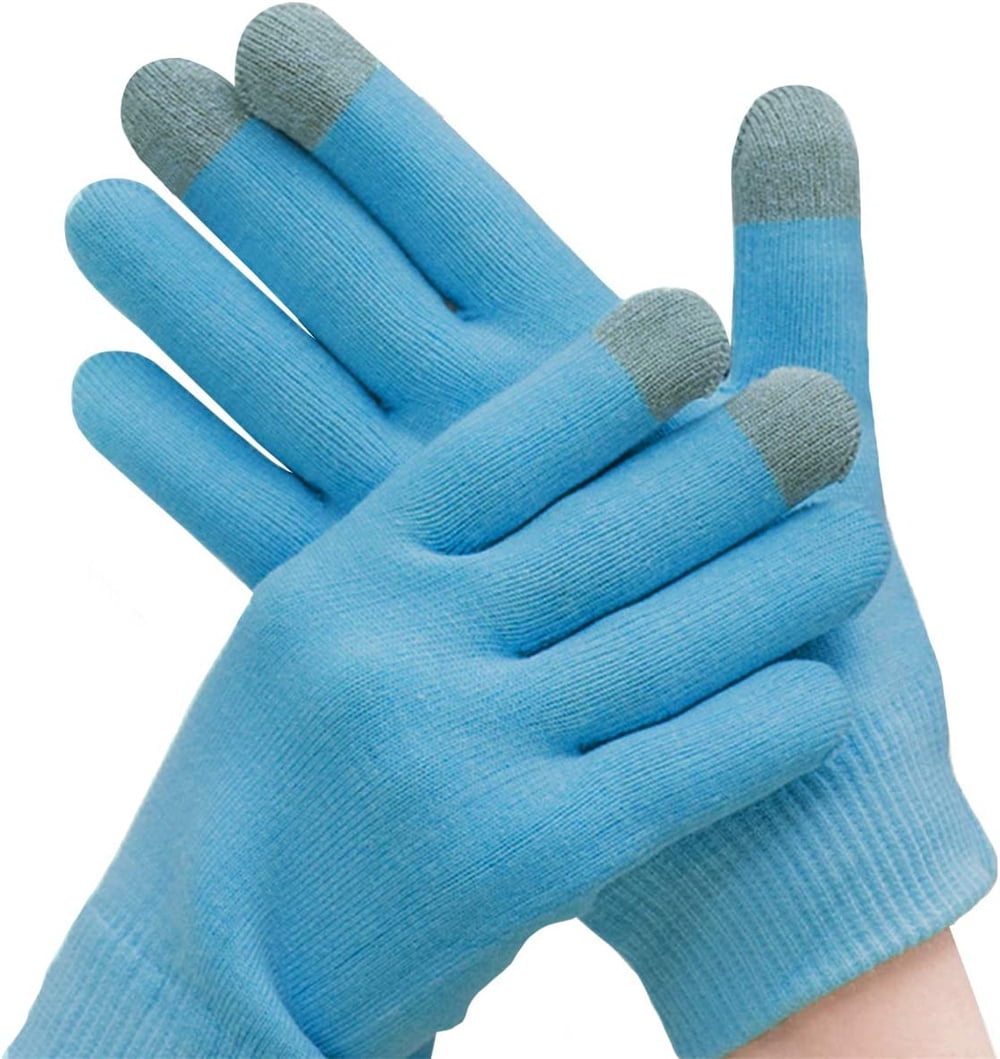 NOGIS Moisturizing Gel Gloves, Touch Screen Cotton Gloves Heal Eczema