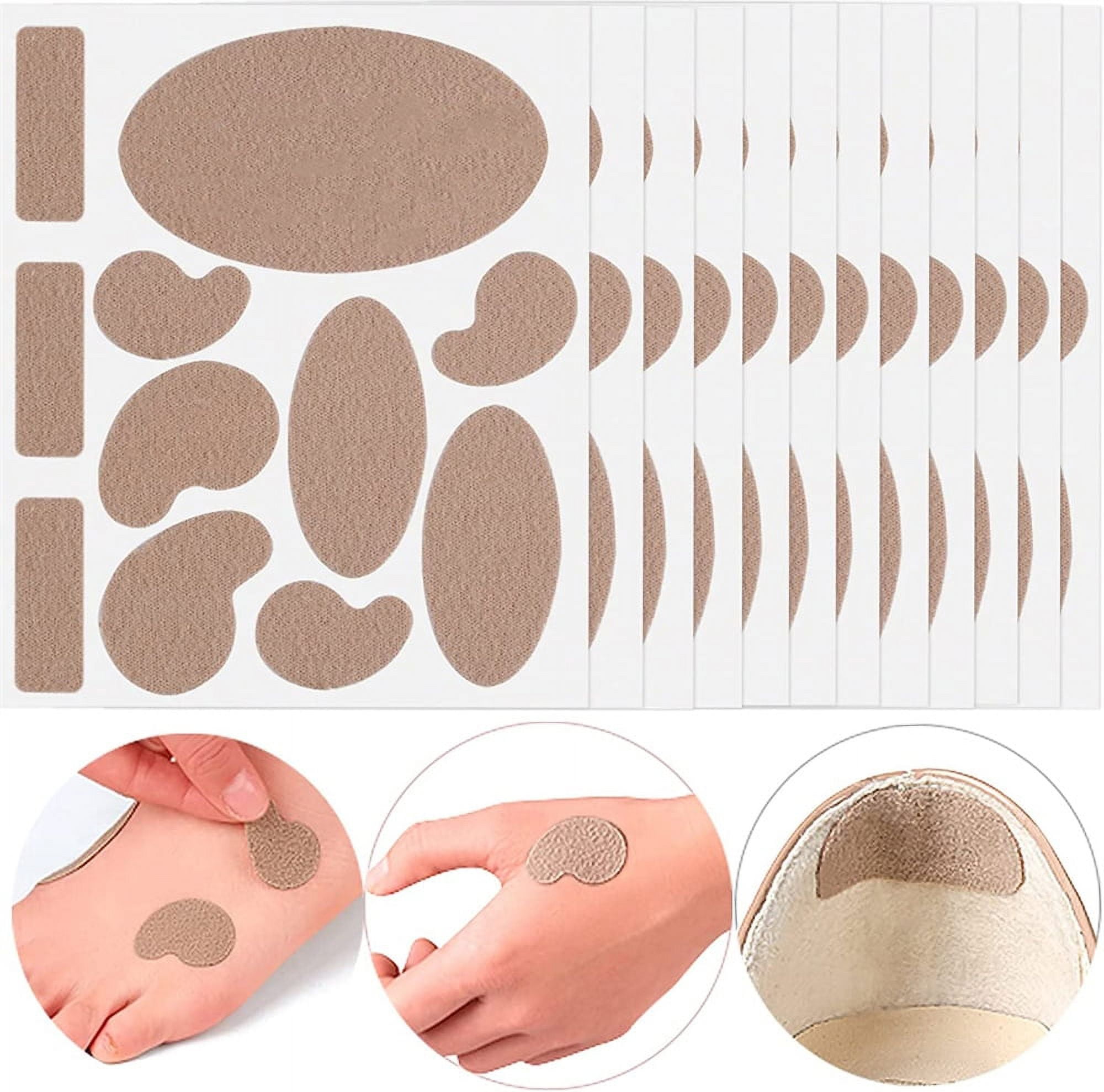 NOGIS Moleskin for Feet 132 Pack (12 Sheet), Flannel Adhesive Moleskin