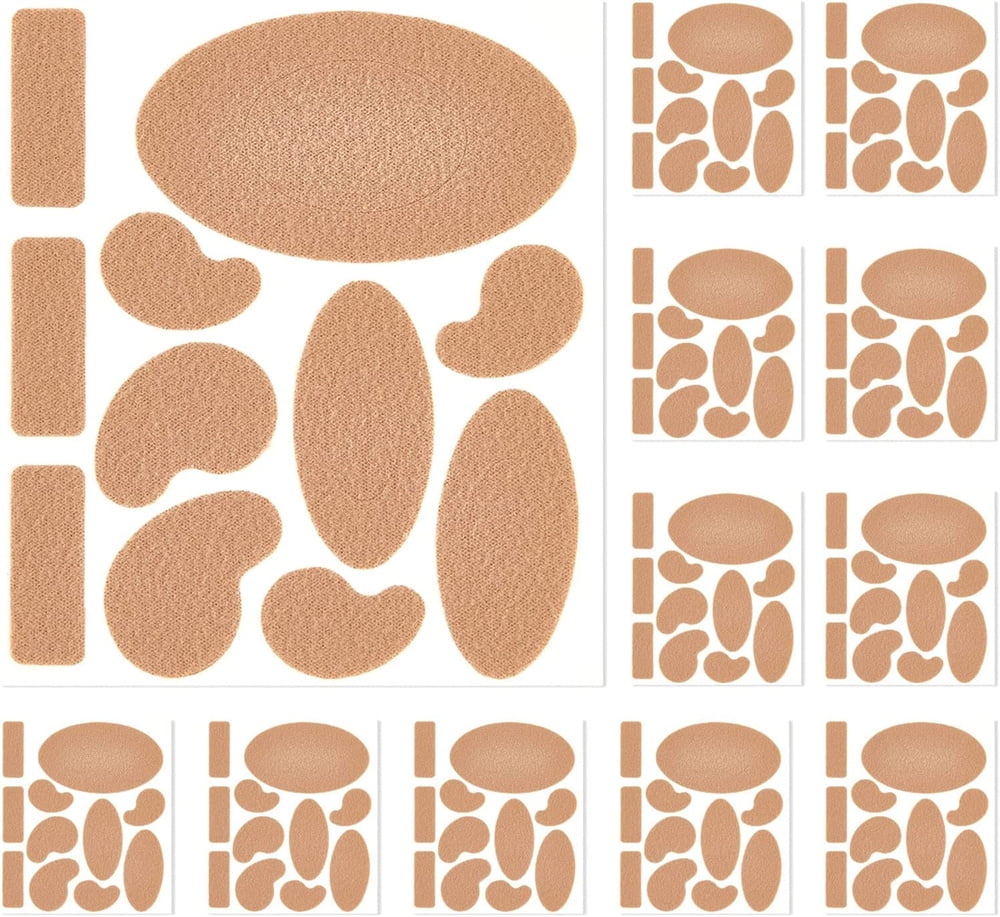 NOGIS Moleskin Strips with Adhesive Blister Prevention Pads Mole Skin Tape Stickers for Feet