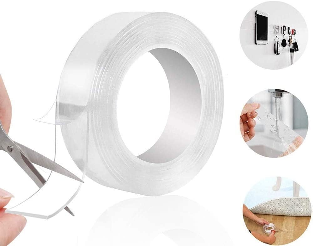 2 Double Sided Tape Heavy Duty 1.2 X 200 Removable Nano Adhesive Mounting  Tape