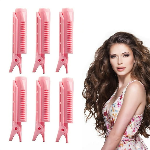 NOGIS Natural Fluffy Hair Volumizing Clips,6 PCS Instant Volumizing Hair Root Clips,Root Clips For Curly Hair,Self Grip Fluffy Hair Root Volume Clips for Short & Long Hair for women