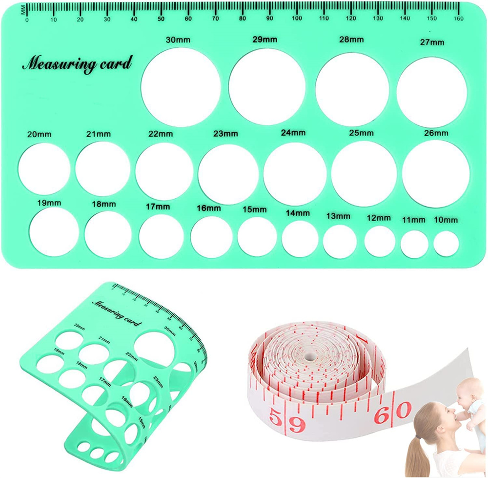 NOGIS Nipple Ruler, Nipple Rulers for Flange Sizing Measurement Tool ...