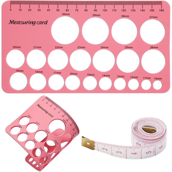 NOGIS Nipple Ruler, Nipple Rulers for Flange Sizing Measurement Tool, Pink Soft and Silicone Flange Size Measure for Nipples, Breast Flange Measuring Tool Breast Pump Sizing Tool (Pink)