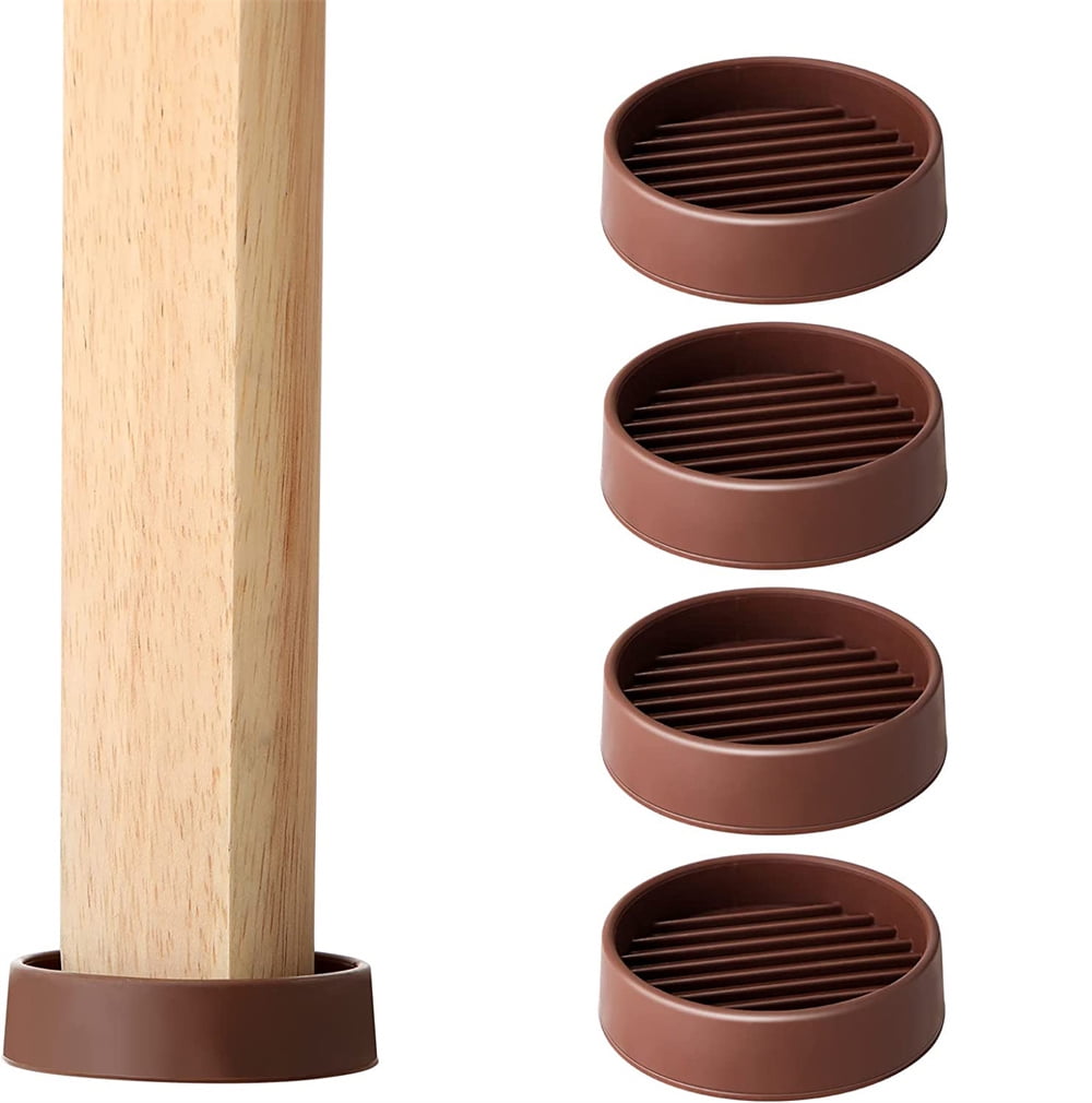 NOGIS Non Slip Furniture Pads 2x2 Brown Round Rubber Anti Skid Caster