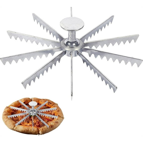 NOGIS Pie Cutter Marker, Pie Cutters 10 Slice, Cake Divider Baking Tool, Adjustable Cakes Divider for Cutting Same Cake Pieces, Pies Separator Cutter Baking Tools for Kitchen (10 Slice)