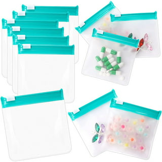 MEDca Pill Pouch Bags 4'' x 2.75 - Disposable Zipper Pills Baggies -100  Pack