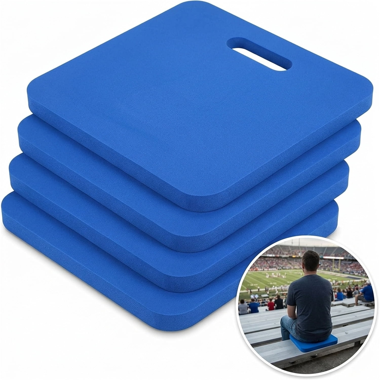 Artrylin Portable Stadium Bleacher Cushion Seat Pad 4 Pack EVA