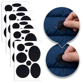 40pcs Black Patch for Clothing Repair, Clothes Patches Self Adhesive, NOGIS Fabric Patches Stick On Patches Tape for Coat Clothing Tent Sleeping Bags Ski Pants Holes Fixing Round