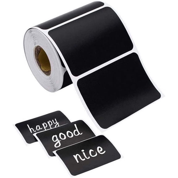 NOGIS Reusable Chalkboard Stickers Waterproof Blackboard Labels for Jars, Spice, Craft, Home, Kitchen, Pantry or Fridge (150 pcs)