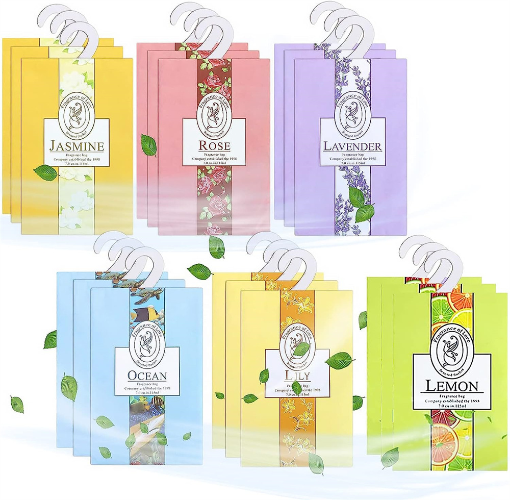 NOGIS Scented Sachet, 18Pcs Fragrance Sachet Bags Drawer Fresheners