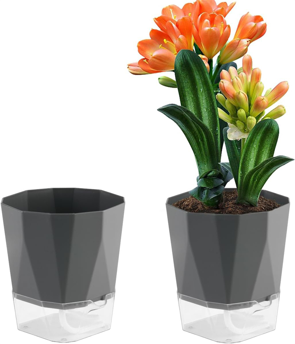 NOGIS Self Watering Pots for Indoor Plants,1 Pack 8.4 Inch Large Self ...