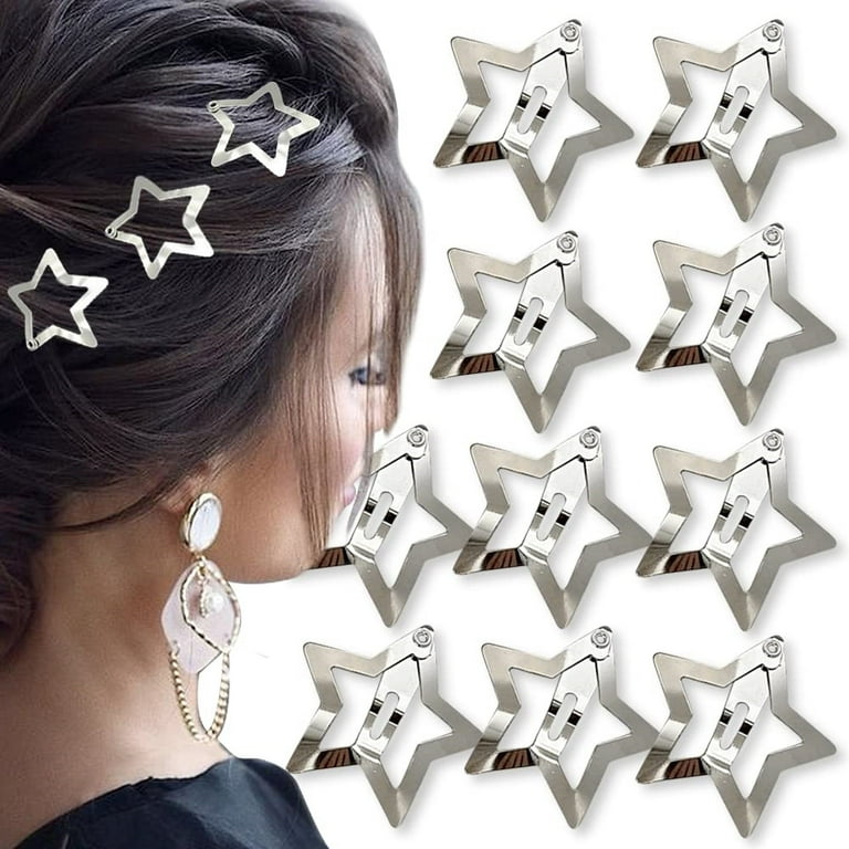 METAL STAR BOBBY PINS 2 PK SILVER METAL STAR BOBBY PINS 2 PK SILVER
