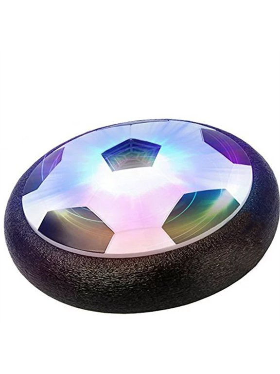 Soccer Ball Set Toys - Electric Air Soccer with 2 Goals LED Lights and Soft Foam Bumpers Indoor Outdoor Sports Floating Soccer, Football Toy Gifts for Kids