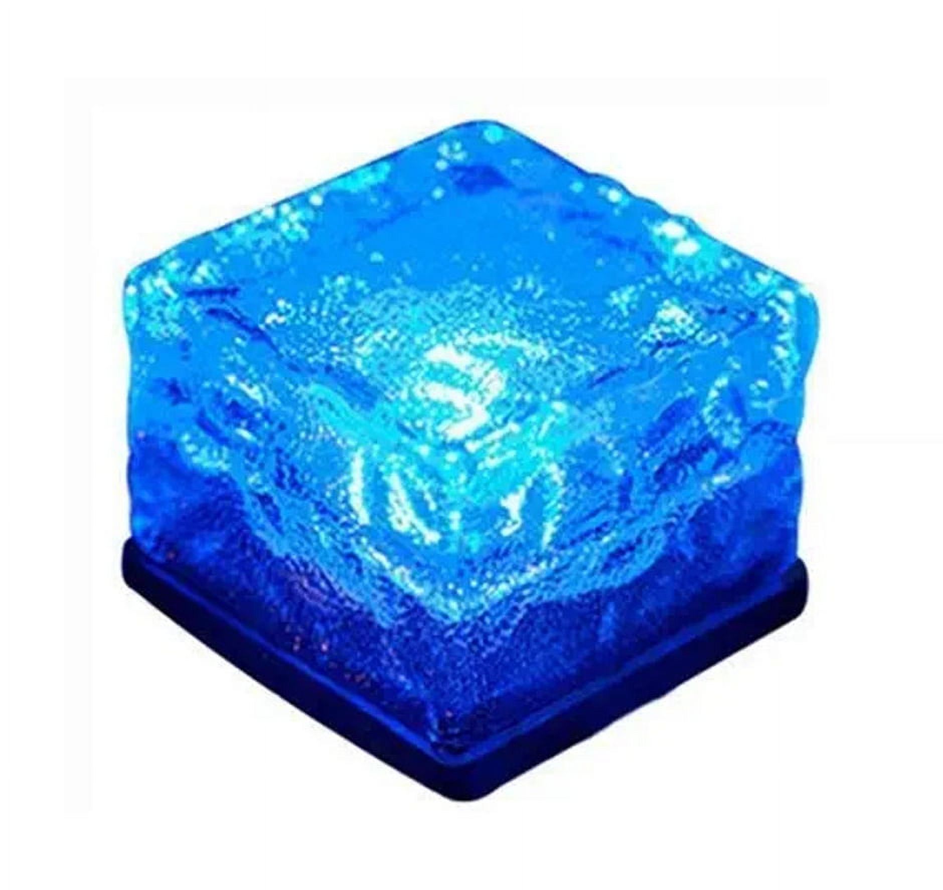 NOGIS Solar Glass Brick Light Crystal Brick Stone Garden Solar Ice