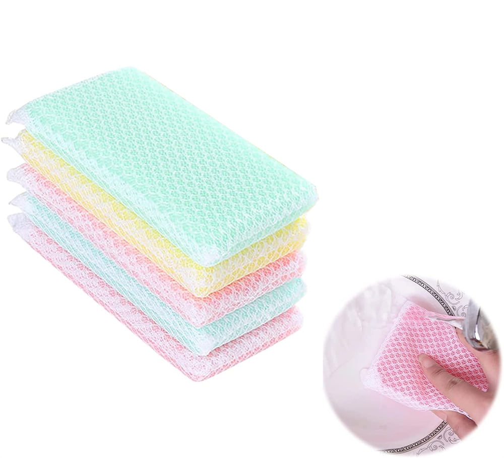 Wrapped Sponge NOGIS Sponge Individually Wrapped, Kitchen Dishwashing Sponge, Mesh Net ...