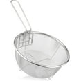 thumbnail image 1 of NOGIS Stainless Steel Deep Fry Basket Fried Basket, Round Fryer Basket, Deep Wire Strainer for Frying, Oil Drainer Strainer Tool with Handle, Ideal for Chips, Fries, Shrimps（23x23cm）, 1 of 7