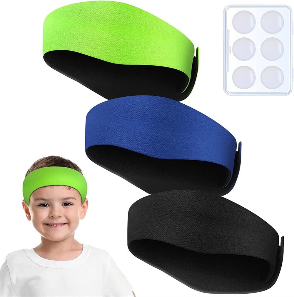 NOGIS Swimming Headband Soft Silicone Earplugs Set, Including 3 Pcs Secure Swimmers Ear Band 3