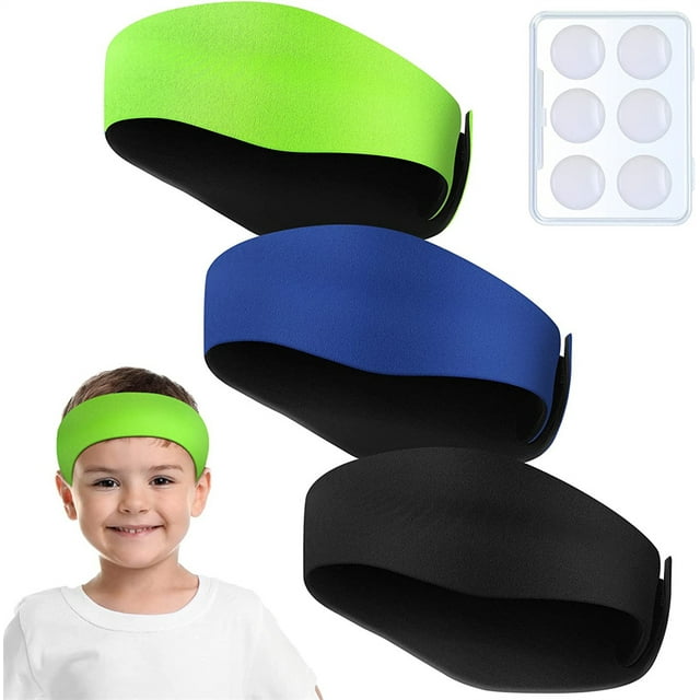 NOGIS Swimming Headband Soft Silicone Earplugs Set, Including 3 Pcs
