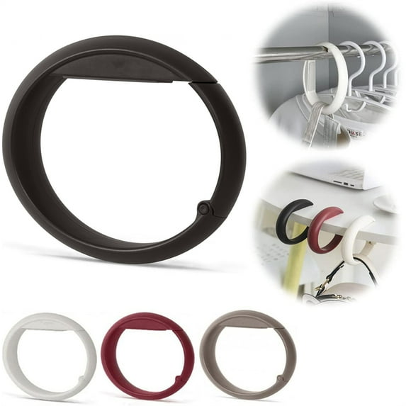 NOGIS Table Hook for Bag Handbag Hanger for Table Desk Hanger Hook Can Hang Bags Foldable Purse Hook Floding Bag Holder for Table Desk Purse Hook for Table(Black)