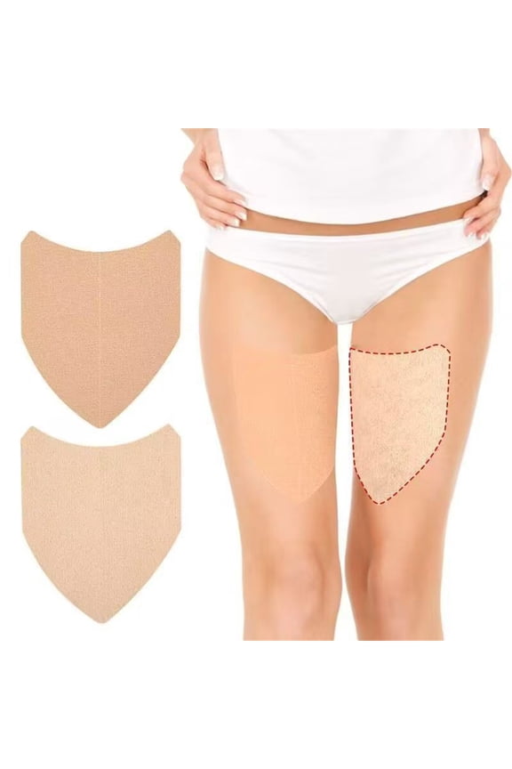 Thigh Inner Anti Chafing Stickers, 20 PCS Ultra-Thin Thigh Anti Friction Pads, Disposable Self Adhesive Thigh Chafing Rub Prevention Tape Patches, Breathable Elastic Thigh Lift Skin Tape
