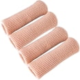thumbnail image 1 of NOGIS Toe Caps Sleeves Cushions Protectors Tubes Fabric & Gel Lining Finger Toe Separator for Bunion, Hammer Toe, Callus, Corn, Blister (Medium, 4 Pack), 1 of 8