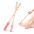 thumbnail image 1 of NOGIS Toe Cleaning Brush 15.7" Foot Scrubber in Shower with Long Handle Silicone Foot Brush Soft Skin Exfoliation Lotion Applicator for Foot Seniors,Elderly, Men and Women 2Pack-Pink, 1 of 7