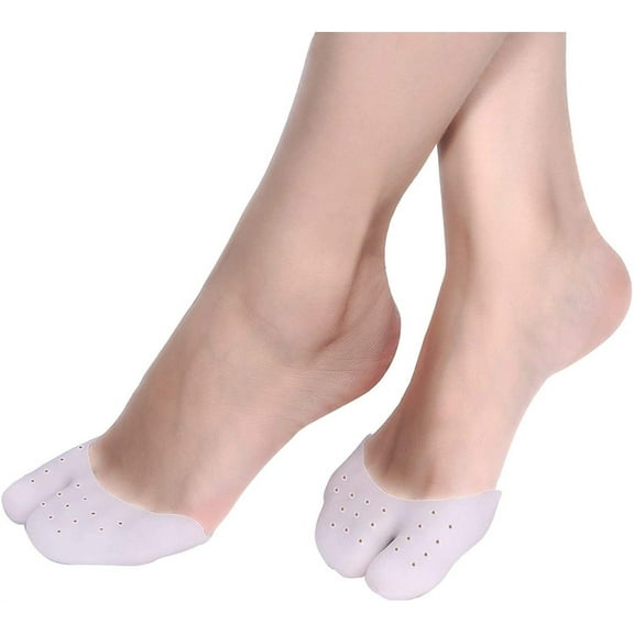 NOGIS Toe Pads - Gel Toe Caps - Toe Protectors for Shoes - Cushioning Toe Covers for Women & Men - Toe Sleeves Guards for Pain Relief - 2 Pieces