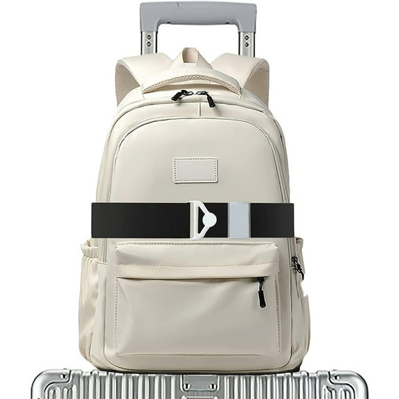 NOGIS Travel Belt for Luggage over Handle, Adjustable Travel Luggage Belt Strap for Suitcase Add a Bag, Luggage Bungee Strap for Carry on Bag, 2-in-1 Suitcase Strap Travel Accessories