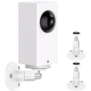 NOGIS Wall Mount for Wyze Cam Pan And V3, 360  Swivel & 90  Tilt, Black, 2 Pack