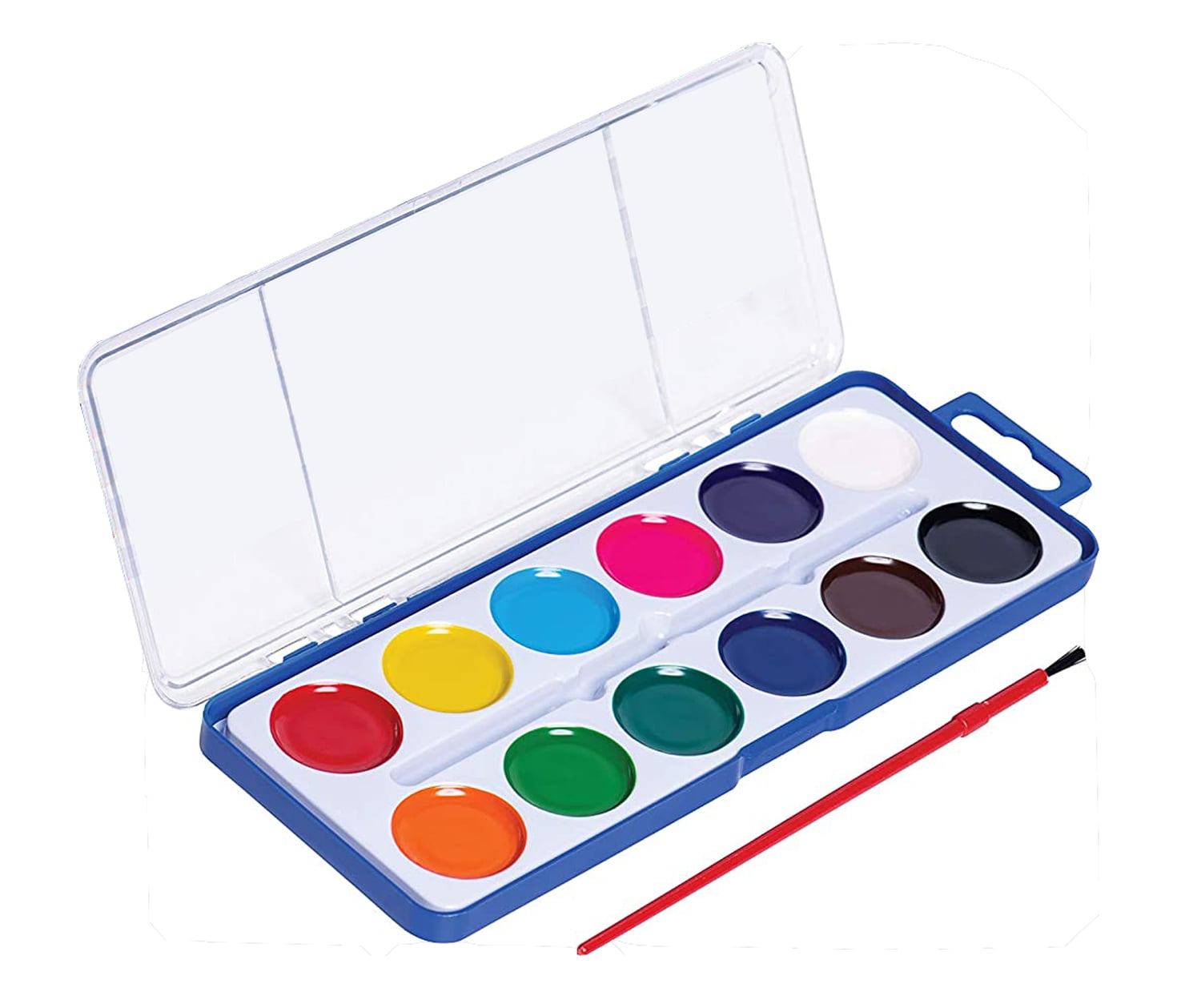 Watercolor Paint Set for Kids - Bulk Set of 12 - Washable Paint in 12  Colors - Perfect for Home, Classroom and Birthday or Art Party - Paintbrush