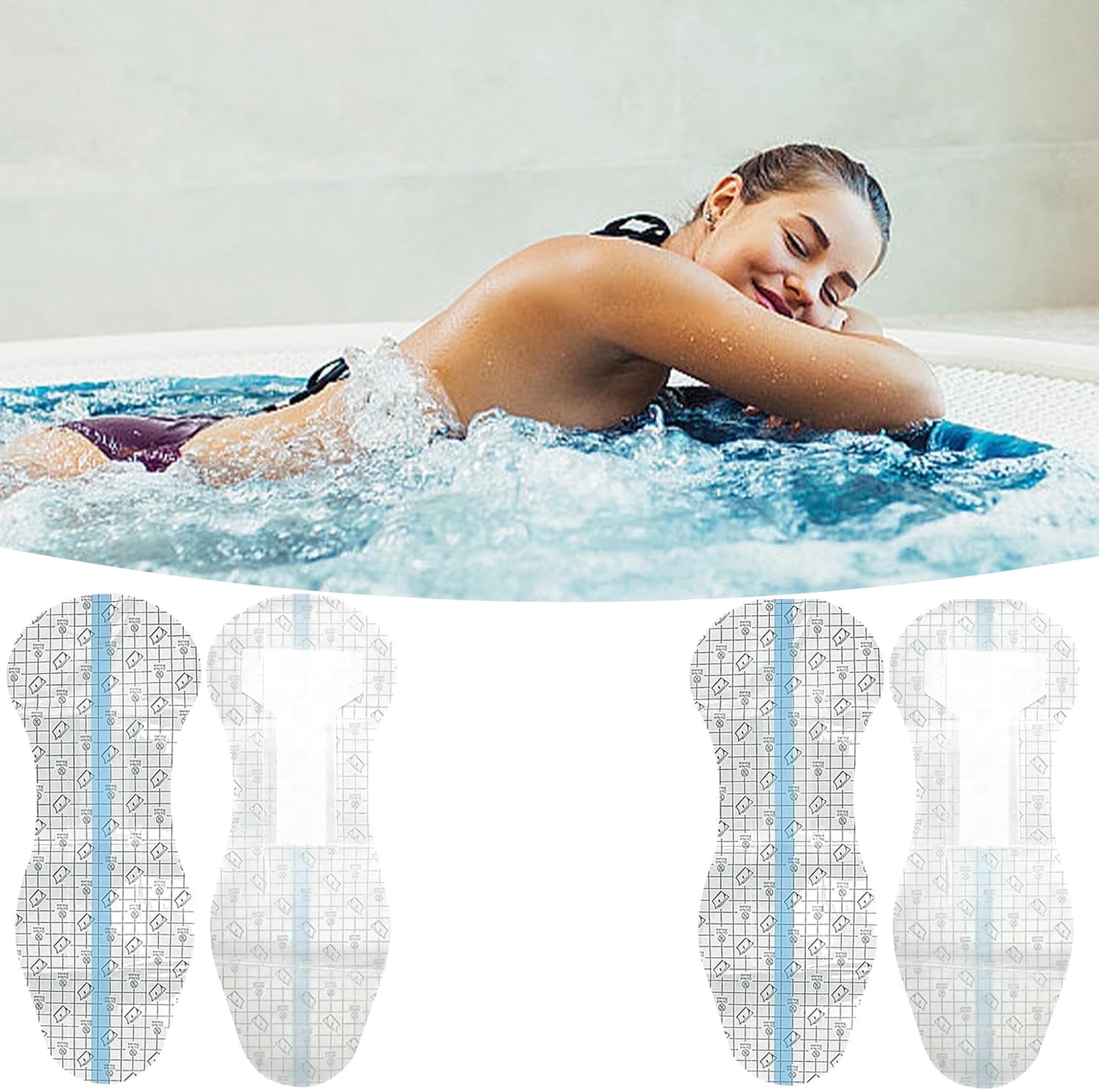 NOGIS Waterproof Swimming Pads for Women Waterproof Private Patches Prevent Dirt Skin Friendly Private Stickers Swimming Private Stickers, Perfect for Swimming and Daily Use (10 Pcs)