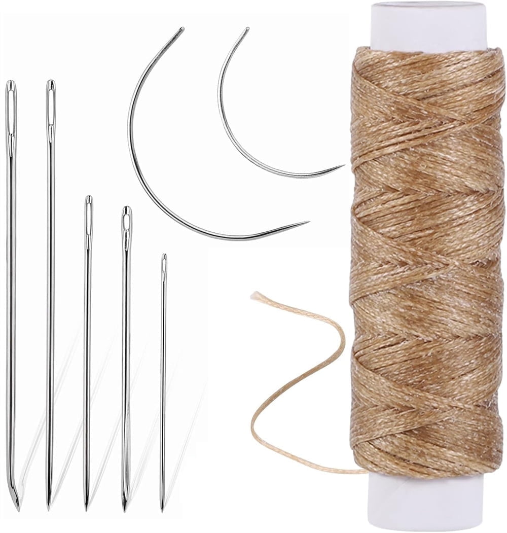 NOGIS Waxed Thread 32 Yards, Leather Sewing Waxed Thread with Hand ...