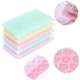 thumbnail image 1 of Mesh Scouring Sponge, Net Sponges for Kitchen, Sponge Scrubber Scouring Pad, NOGIS Individually Wrapped Sponge Kitchen Dishwashing Sponge for Travel Apartments Household Cleaning (5 Pack), 1 of 7